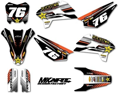 Custom Graphics, full kit fits Kayo TT 160 models Chelsea Style sticker kit - Image 1 of 4