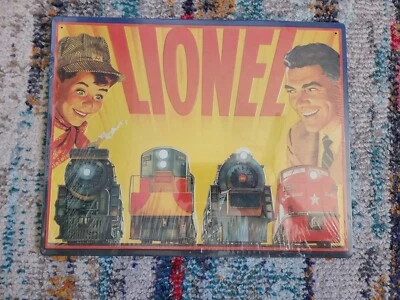Letrero de metal Lionel padre e hijo Ande Rooney hojalata carteles publicitarios nuevo Foto 1 de 4