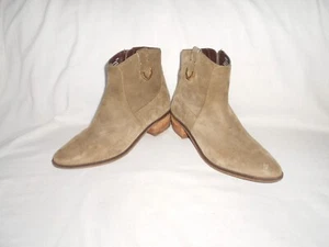 Women's Cole Haan Olive Green  Suede Fashion Ankle Boots Size 6.5 B - Picture 1 of 6