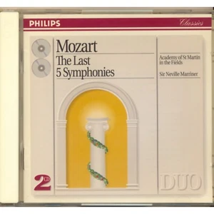 Mozart, The Last 5 Symphonies, Marriner, Philips, 438 332-2 USA 2 CD Set 1994 CD - Imagen 1 de 6