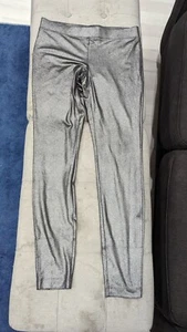 Express Foil Silver Gray Leggings Sz S NWOT - Picture 1 of 5