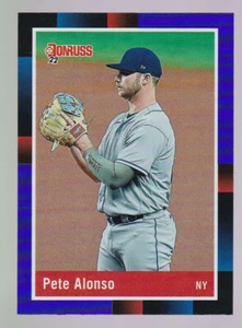 2022 Panini Donruss #247 PETE ALONSO New York Mets IMAGE VARIATION PURPLE HOLO - Picture 1 of 2