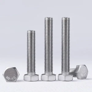 Hex Head Screws 304(A2) Stainless Steel M12 Hexagon Fully Threaded Bolts - Picture 1 of 5