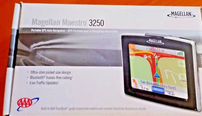 NEW, Magellan Maestro 3250 Car Portable  bluetooth, #N231424-239 - Image 1 of 2