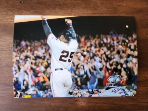Barry Bonds Celebrating Homerun 4×6 Photo - Picture 1 of 1