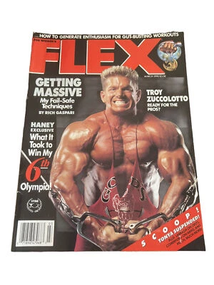 RARO Revista Joe Weider Flex Marzo 1990 LEE HANEY TONYA KNIGHT TROY ZUCCOLOTTO Foto 1 de 4