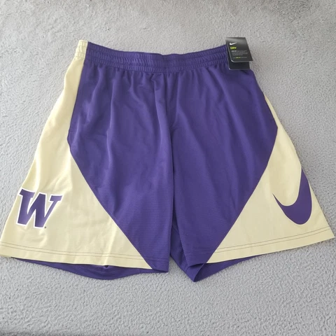 University of Washington Nike Shorts Mens Size 2XL XXL Purple Huskies Basketball Cover