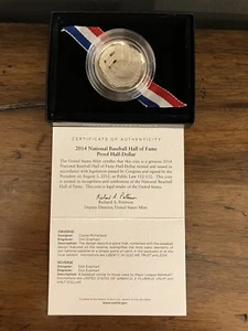 2014 S National Baseball Hall of Fame HALF DOLLAR US Mint Proof Coin Box COA - Picture 1 of 7