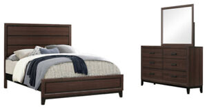 Kings Brand Furniture â€“ Athens 3-Piece King Size Bedroom Set, Brown/Black