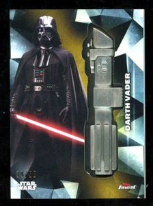 DARTH VADER 2018 Star Wars Topps Finest LIGHT SABER GOLD Medallion SP 39/50 - Picture 1 of 1