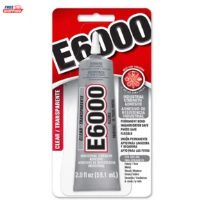 Industrial Strength E6000 Adhesive Clear Eclectic Glue Multi-Purpose, Gel, 2 Oz. - Picture 1 of 4