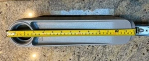 1-1/2" X 2"LB MO E121488 Conduit Body 14-1/2" Long 90° Mogul Aluminum Dome - Picture 1 of 10