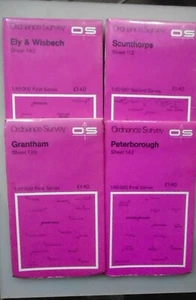 4no. Paper Ordnance Survey 1:50 000 First Series:- - Picture 1 of 1