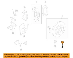 FORD OEM 04-08 F-150 Front Suspension Brake Components-Hub Rotor Nut W710242S439 - Picture 1 of 2