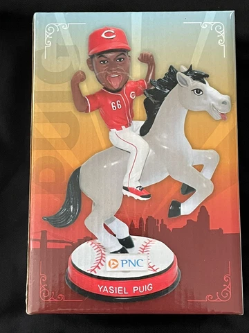 Yasiel Puig The Wild Horse Bobblehead Cincinnati REDS 7/18/19 All Star Cover