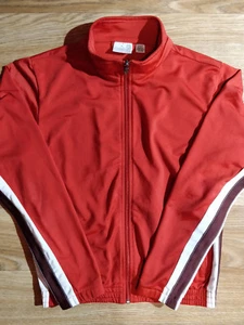 Puma 90's Vintage Womens Tracksuit Top Jacket Red White - Picture 1 of 6