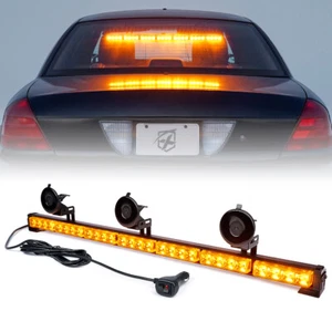 Xprite 31" LED Emergency Warning Light Bar Traffic Advisor Flash Strobe Amber - Picture 1 of 7