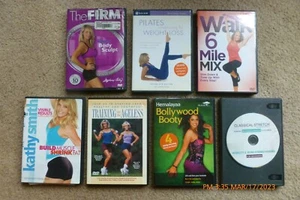 7 DVD Lot Exercise THE FIRM, Walk, PILATES, Stretch BOLLYWOOD BOOTY, Body SCULPT - Picture 1 of 11