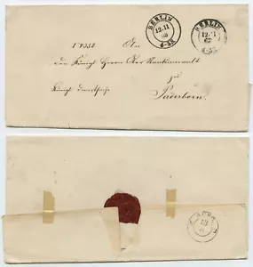 114983 - Preußen - Faltbrief - Berlin 12.11.1863 nach Paderborn - Bild 1 von 1