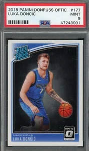 Luka Doncic 2018 Panini Donruss Optic Basketball Rookie Card #177 Graded PSA 9 - Picture 1 of 2