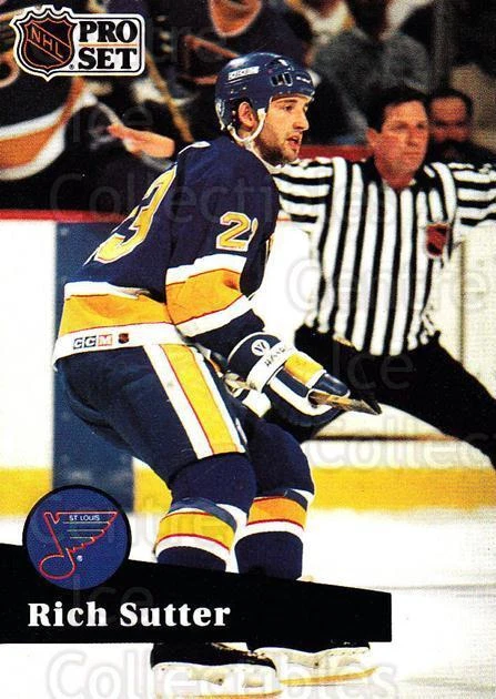 1991-92 Pro Set #217 Rich Sutter - Image 1 of 1