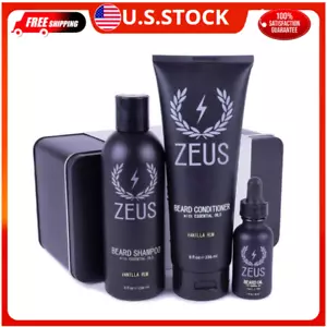 Beard Care Set, Starter Beard Wash & Beard Oil Kit for Men (Vanilla Rum) - Picture 1 of 6