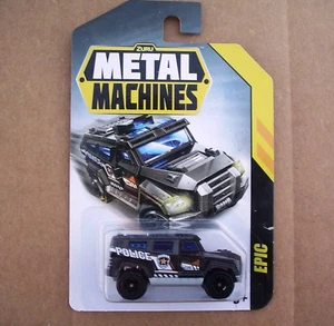 EPIC. Policía de Road Raider. Máquinas de metal ZURU 2018. ¡Nuevo en paquete blíster! - Imagen 1 de 3