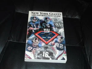 New York Giants 1999 guía de medios de fútbol americano ex como nuevo - Imagen 1 de 2