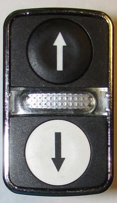 Luz direccional SCHNEIDER ELECTRIC ZB4BW7A1724 iluminada al ras blanca negra Foto 1 de 2