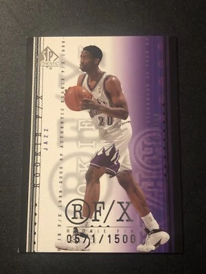 1999-00 SP Authentic /1500 Quincy Lewis #107 Rookie RC - Image 1 of 2