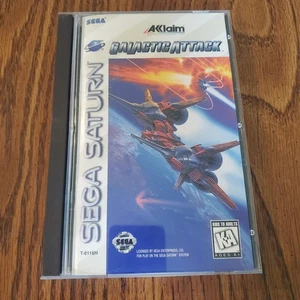 Galactic Attack Sega Saturn Game CIB Registration Card Collector Quality Read - Picture 1 of 6