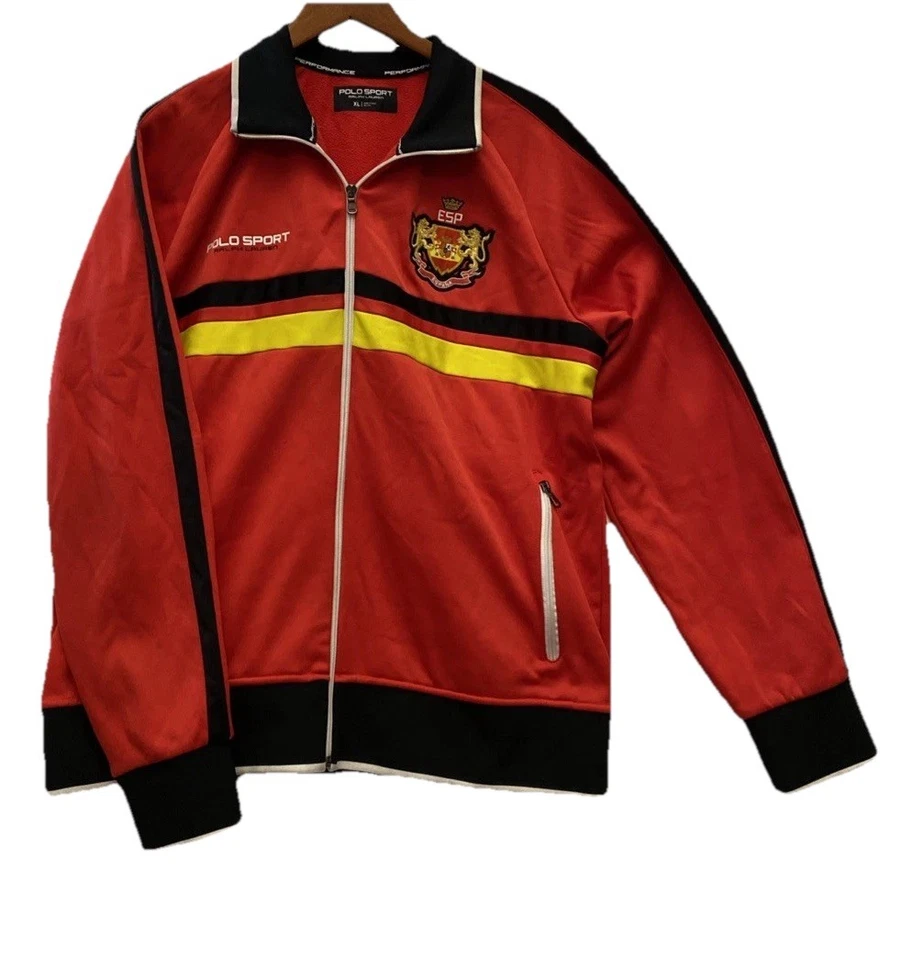 Ralph Lauren Polo Sport Copa Mundial Para hombres Nueva Chaqueta Country Track XL $185+ Rara Foto 1 de 4