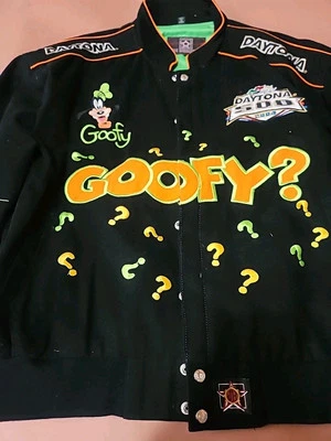 VTG 2004 JH Design Disney Goofy Nascar Daytona 500 Embroidered Jacket Men’s XXL  - Image 1 of 4