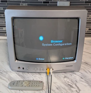 Toshiba 13” Retro Gaming CRT Television TV 13A26 With Remote Tested & Working - Picture 1 of 6