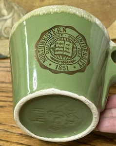 Taza de café Northwestern University CASCO EE. UU. De colección cerámica por goteo verde universidad - Imagen 1 de 6