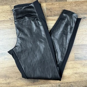 Athleta Delancey Glanz Kunstleder Glanz Leggings High Rise Ankle M - Bild 1 von 8