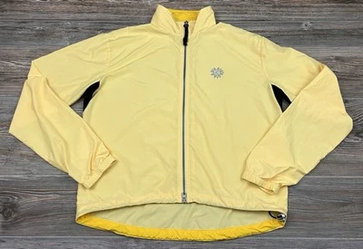 Chaqueta cortavientos Cannondale ciclismo ciclismo para hombre grande amarilla cremallera completa ventilada Foto 1 de 4