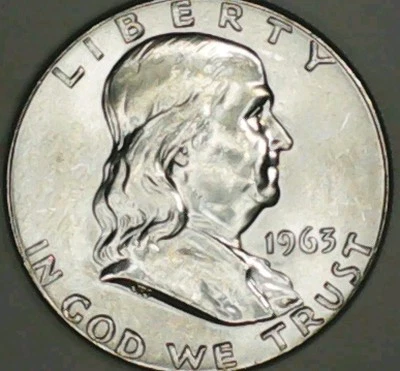 🔥 SUPER RARE!!!  90% SILVER 1963 FRANKLIN HALF-DOLLAR W/ FBL: DDO w/ DDR-FS801 - Image 1 of 4