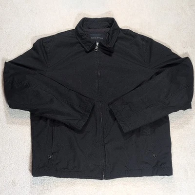 Banana Republic Bi Swing Jacket Mens Medium Black Bomber Jacket  - Image 1 of 4