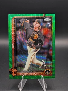 HAYDEN BIRDSONG /99 2025 Topps Chrome - Green Wave #138 (RC) - Picture 1 of 2