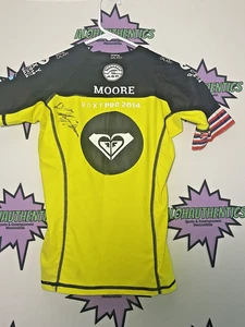 CARISSA MOORE SIGNED 2014 AUSTRALIA ROXY PRO EVENT WORN USED JERSEY ASP WSL - Picture 1 of 5