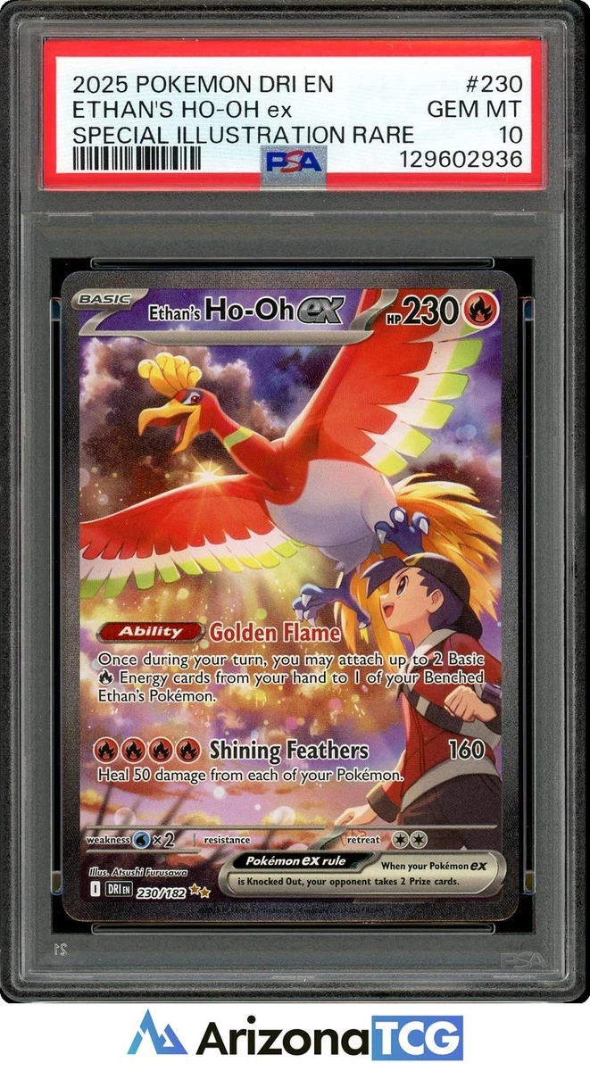 Ho-Oh Pokémon TCG Professional Sports Authenticator (PSA) Grade 10