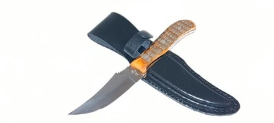 Frost Cutlery Badger Skinner Tennessee Peach Fixed Blade Knife - Satin Plain - Image 1 of 4