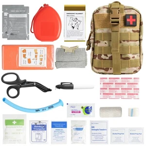 Emergency Trauma First Aid Kit, IFAK Medical Kit with Tourniquet, 36 inch Spl... - Picture 1 of 6