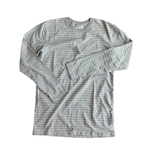 Coolibar Mens Morada Everyday Long Sleeve T-Shirt Size Small GrayStripes UPF 50+ - Picture 1 of 7