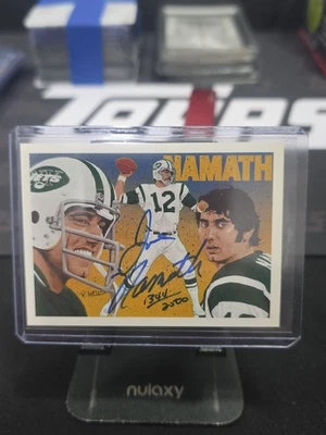 1991 Upper Deck Joe Namath Heroes #18B Joe Namath Autograph AUTO (1344/2500) - Image 1 of 4
