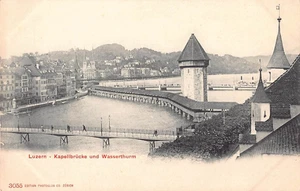 POSTKARTE - SCHWEIZ - LUZERN - KAPELLBRÜCKE - UNGETEILTE RÜCKSEITE - UNBESPIELT - Bild 1 von 2