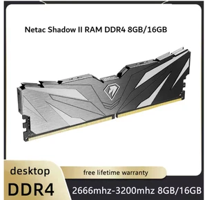 Memoria de escritorio Netac Shadow II RAM DDR4 8 GB/16 GB - negra - Imagen 1 de 4
