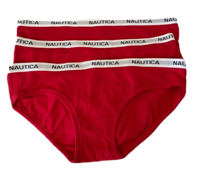 Nautica Women's 3 Pack Red Panties Size XL - Image 1 of 2