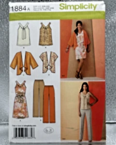 Simplicity Pattern 1884 A Uncut 12 Pieces Size XXS-XXL - Picture 1 of 10